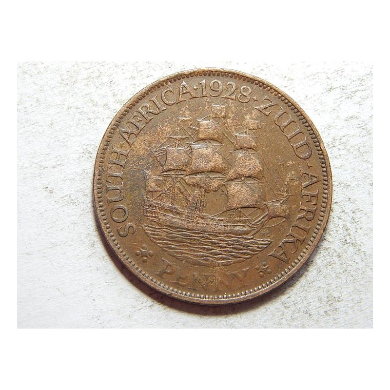 Jižní Afrika ½ Penny 1928 RRR VF-XF č36187 Jižní Afrika ½ Penny 1928 RRR VF-XF č36187