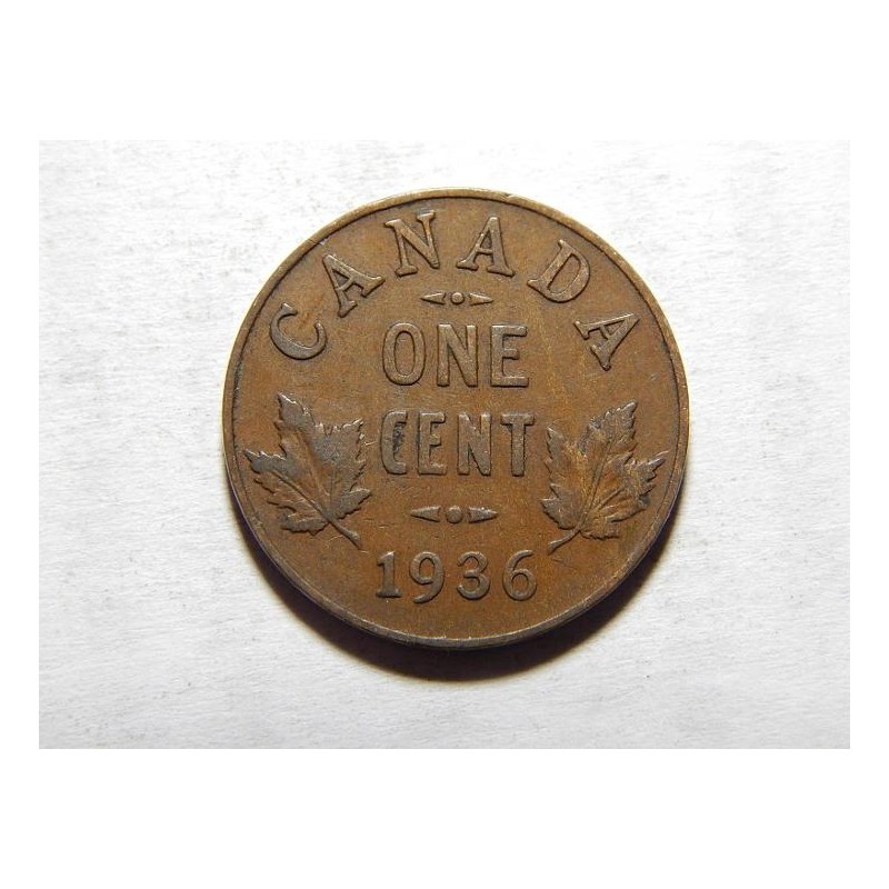 Kanada 1 Cent 1936 XF č35131 Kanada 1 Cent 1936 XF č35131