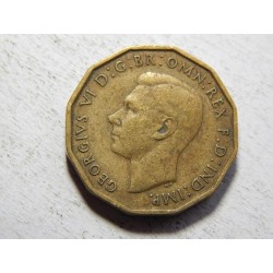 Anglie 3 Pence 1943 XF č33565