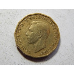 Anglie 3 Pence 1943 VF-XF č33542