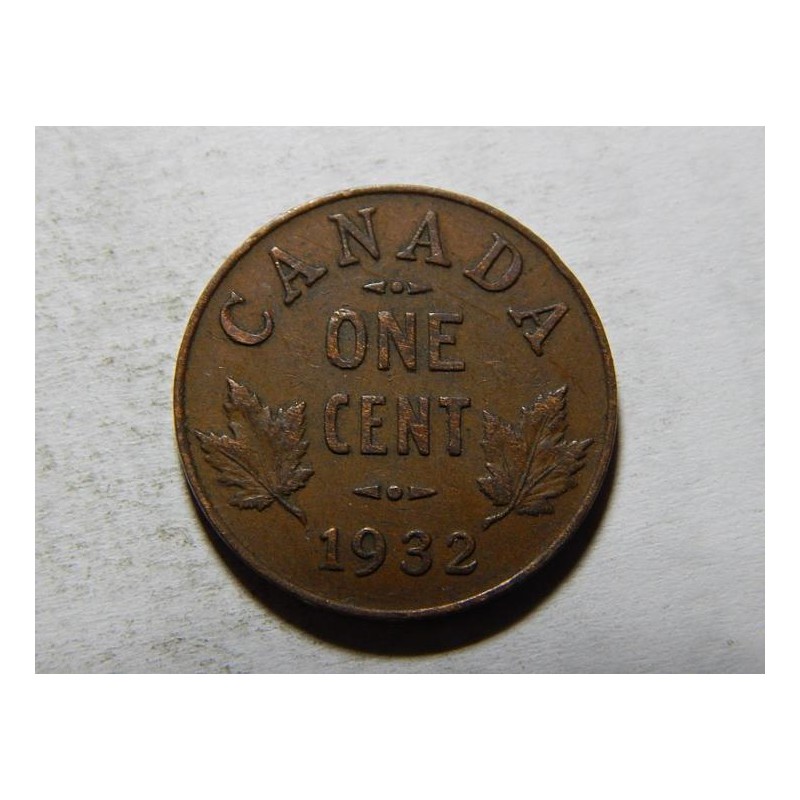 Kanada 1 Cent 1932 XF č35233 Kanada 1 Cent 1932 XF č35233