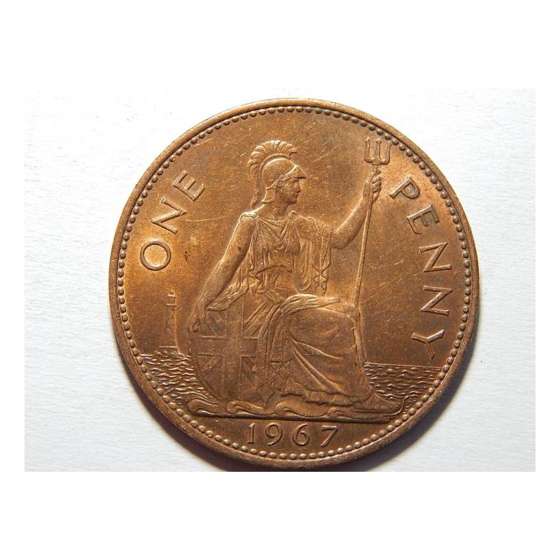 Anglie 1 Penny 1967 UNC č33288 Anglie 1 Penny 1967 UNC č33288