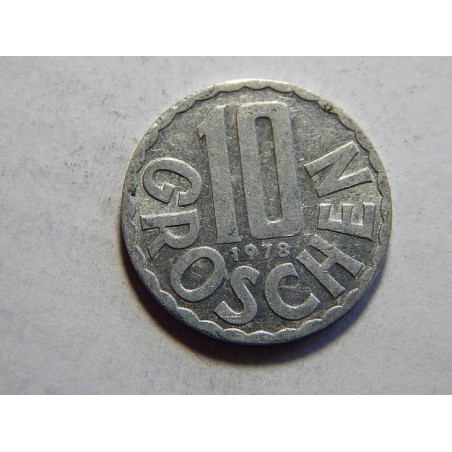 Rakousko 10 Gröschen 1978 XF č26274