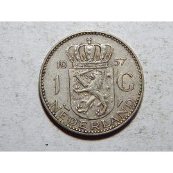 Nizozemí 1 Gulden 1957 Ag XF č26000ř120Kč (1)