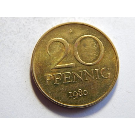 Německo DDR 20 Pfennig 1980 A R UNC č26934