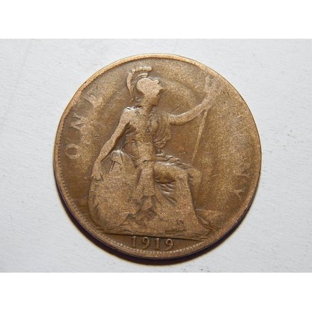 Anglie 1 Penny 1919 F-VF č33300