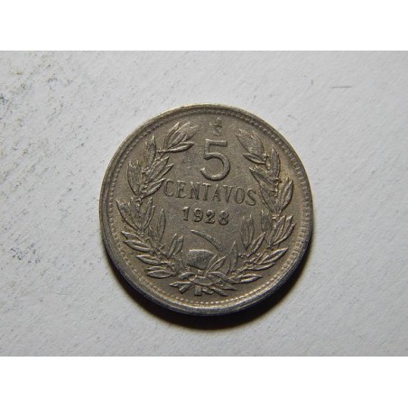 Chile 5 Centavos 1928 XF č37283