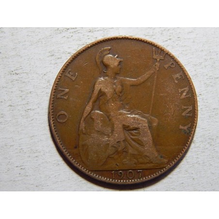 Anglie 1 Penny 1907 VF č33527