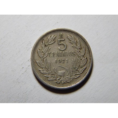 Chile 5 Centavos 1921 XF č37286