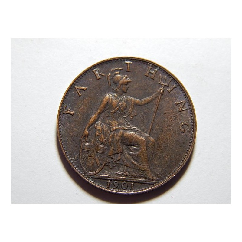 Anglie 1 Farthing 1901 Victoria XF-UNC č28577 Anglie 1 Farthing 1901 Victoria XF-UNC č28577
