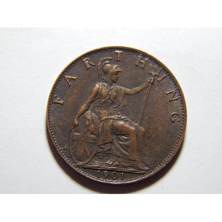 Anglie 1 Farthing 1901 Victoria XF-UNC č28577