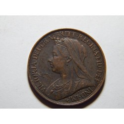 Anglie 1 Farthing 1901 Victoria XF-UNC č28577