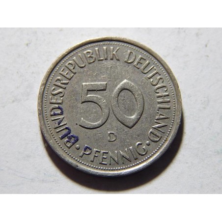 Německo BRD 50 Pfennig 1990 D VF-XF č22168