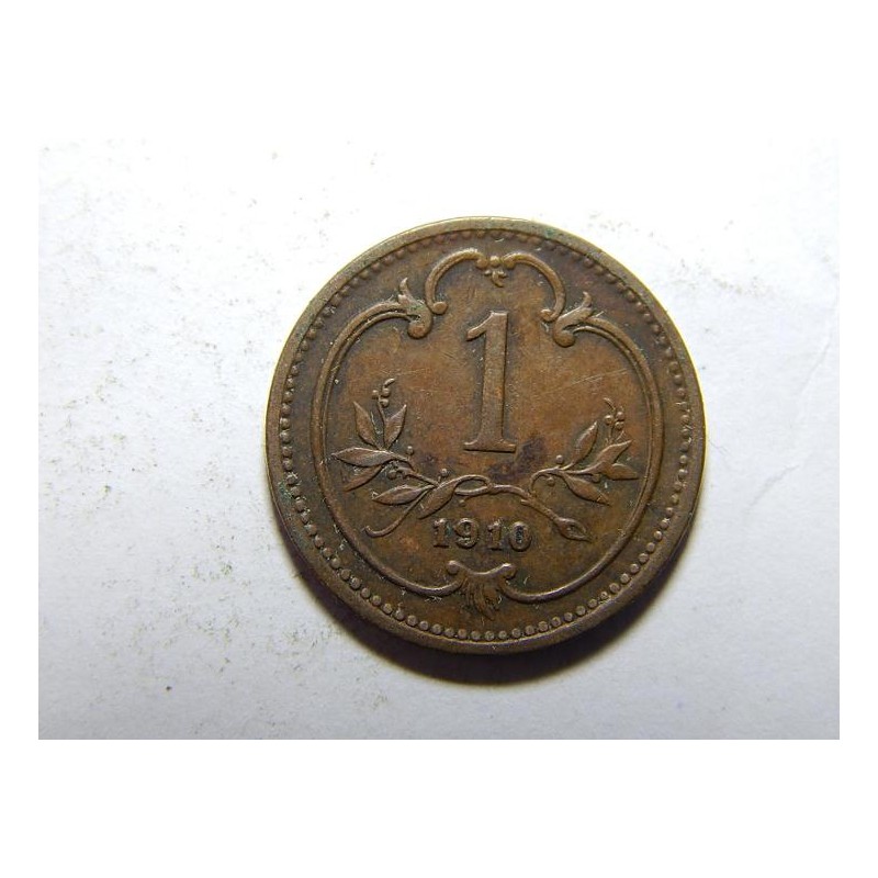 František Josef I. 1 Heller 1910 XF č30333 František Josef I. 1 Heller 1910 XF č30333