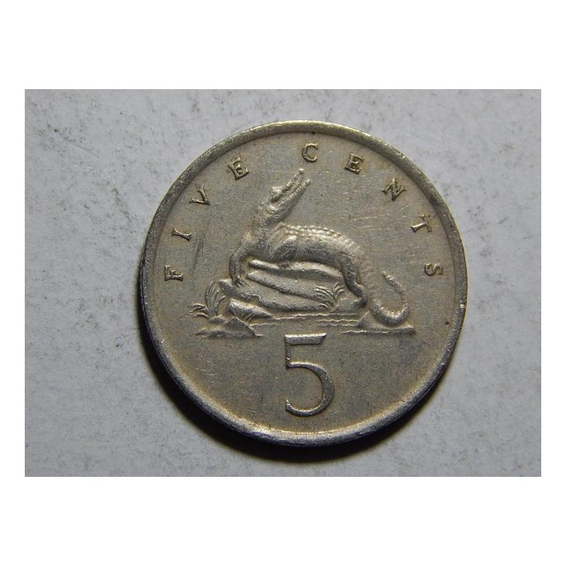 Jamajka 5 Cents 1977 R XF č38753 Jamajka 5 Cents 1977 R XF č38753