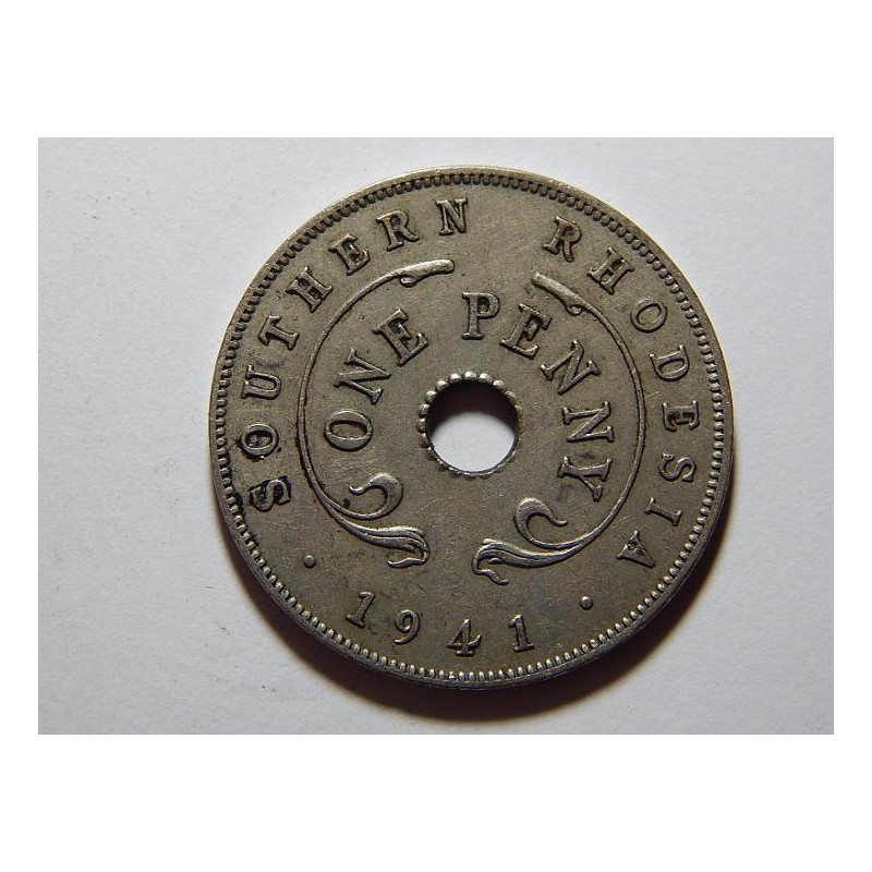 Rhodesia 1 Penny 1941 RR XF-UNC č11005 Rhodesia 1 Penny 1941 RR XF-UNC č11005
