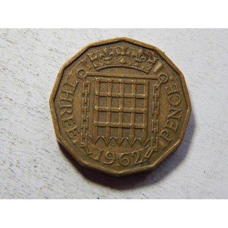 Anglie 3 Pence 1962 XF č33580