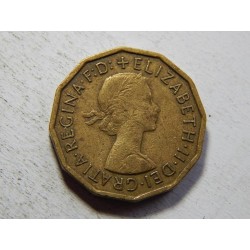 Anglie 3 Pence 1962 XF č33580