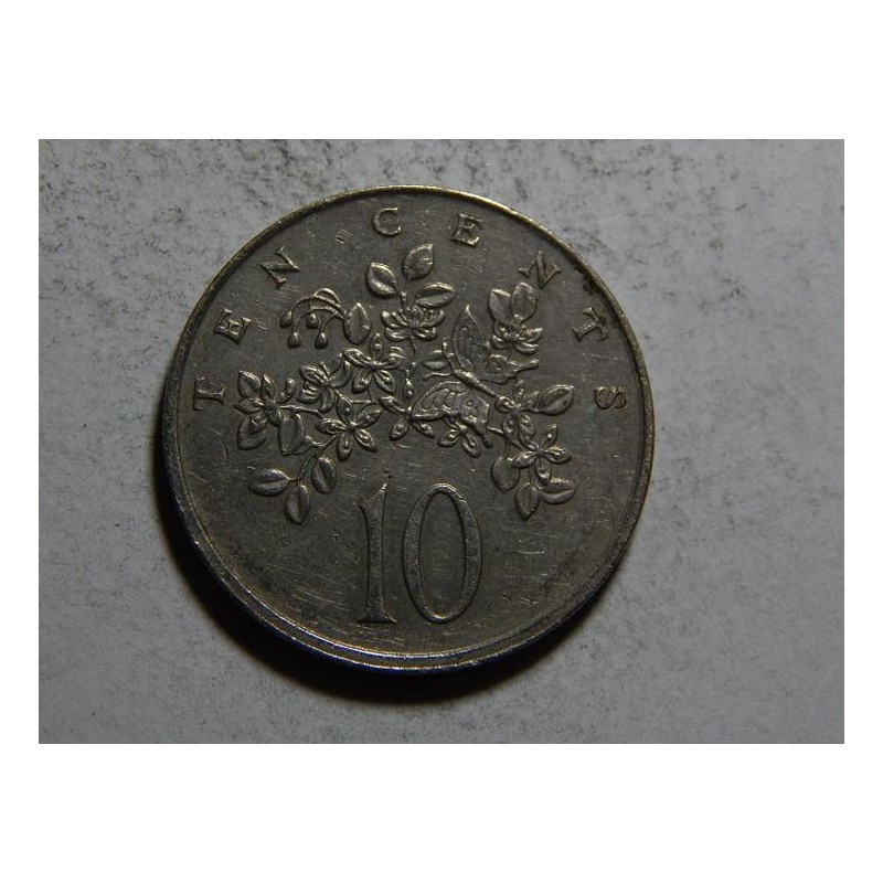 Jamajka 10 Cents 1986 XF č38844 Jamajka 10 Cents 1986 XF č38844