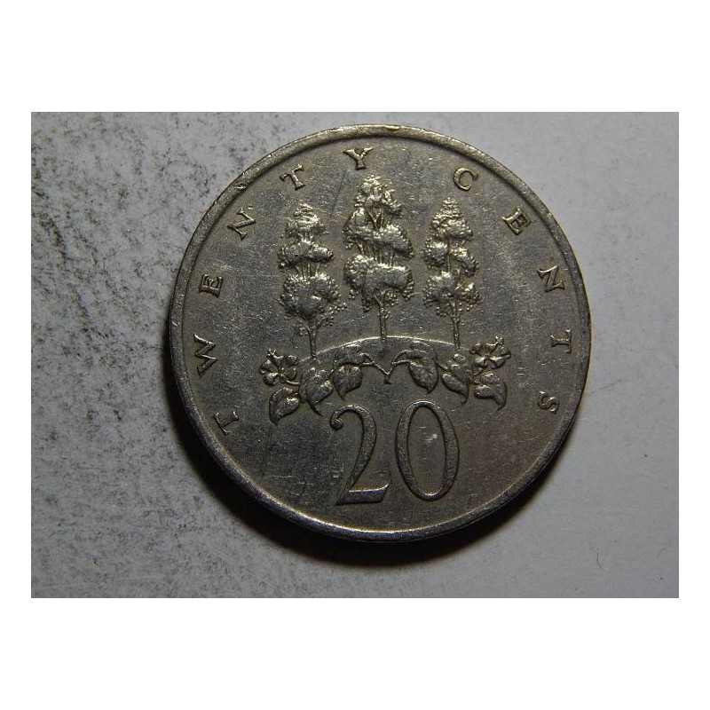 Jamajka 20 Cents 1969 XF č21597 Jamajka 20 Cents 1969 XF č21597