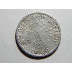 Německo 3. Říše 50 Reichspfennig 1940 D F-VF č21319