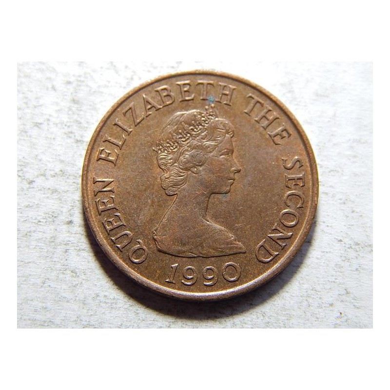 Jersey 1 Penny 1990 XF-UNC č25451 Jersey 1 Penny 1990 XF-UNC č25451