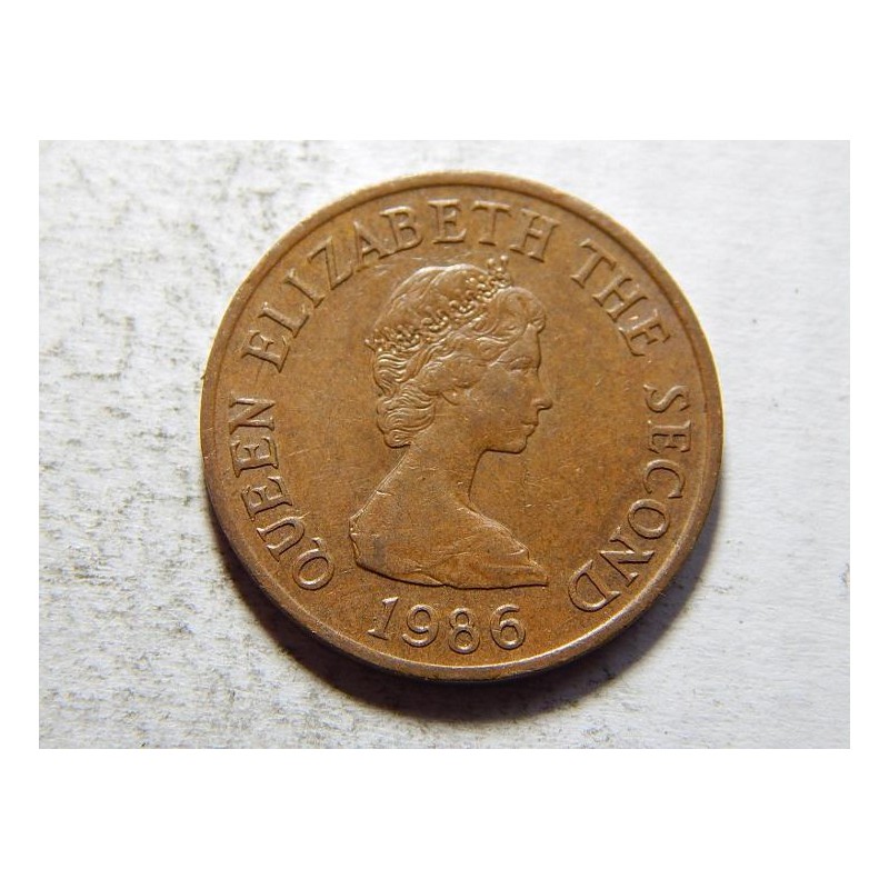 Jersey 1 Penny 1986 XF-UNC č25468 Jersey 1 Penny 1986 XF-UNC č25468