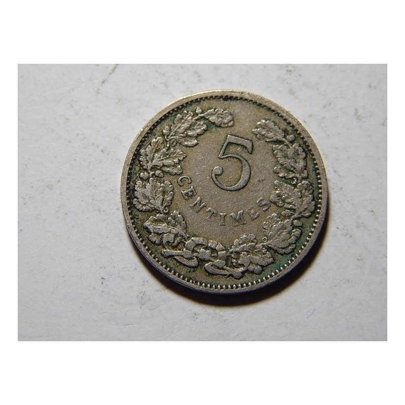 Luxembourg 5 Centimes 1908 R XF č20711 Luxembourg 5 Centimes 1908 R XF č20711