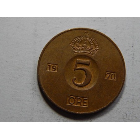 Švédsko 5 Öre 1970 U XF č21911