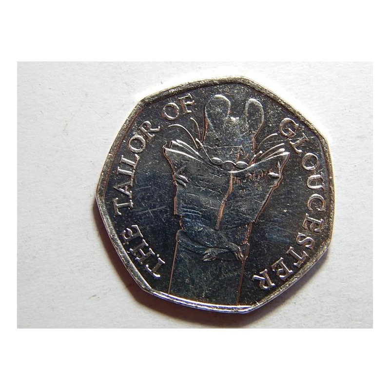 Anglie 50 Pence 2018 The Tailor of Gloucester UNC č27859 Anglie 50 Pence 2018 The Tailor of Gloucester UNC č27859