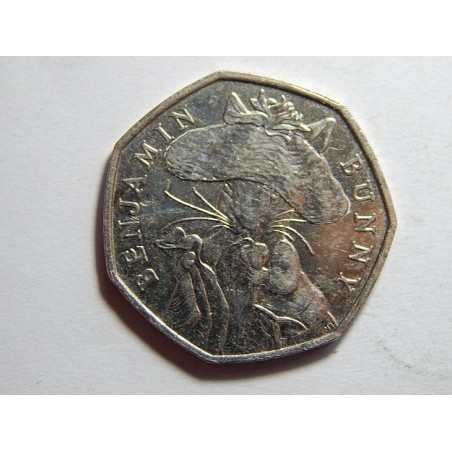 Anglie 50 Pence 2017 Benjamin Bunny UNC č27820