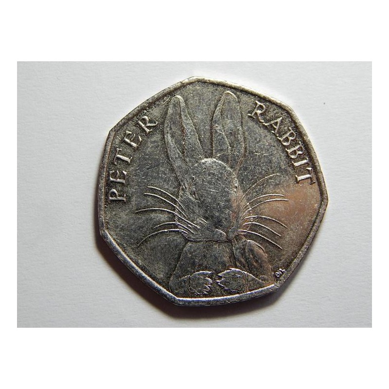 Anglie 50 Pence 2016 Peter Rabbit UNC č21922 Anglie 50 Pence 2016 Peter Rabbit UNC č21922