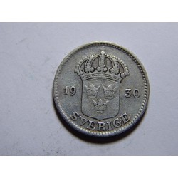 Švédsko 25 Öre 1930G XF č20891