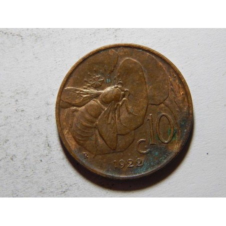 Itálie 10 Centesimi 1922 XF č24331