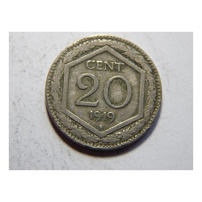 Itálie 20 Centesimi 1919 XF č23977 Itálie 20 Centesimi 1919 XF č23977