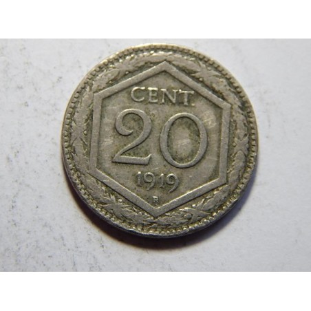 Itálie 20 Centesimi 1919 XF č23977
