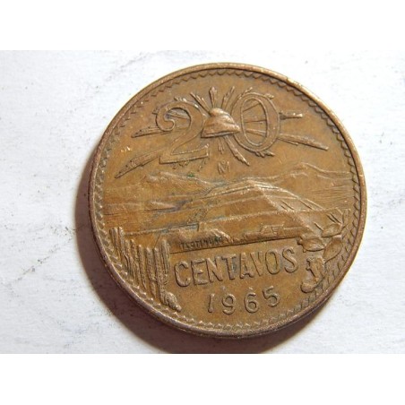 Mexiko 20 Centavos 1965 XF č28836