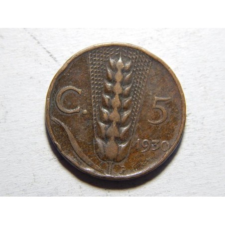 Itálie 5 Centesimi 1930 R VF č24301