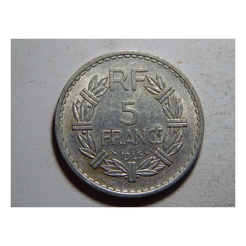 Francie 5 Francs 1945 (open 9) XF č27911 Francie 5 Francs 1945 (open 9) XF č27911