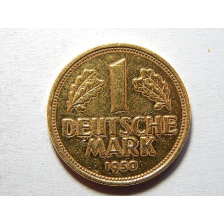 Německo BRD pozlacená 1 Mark 1950 J VF č24455