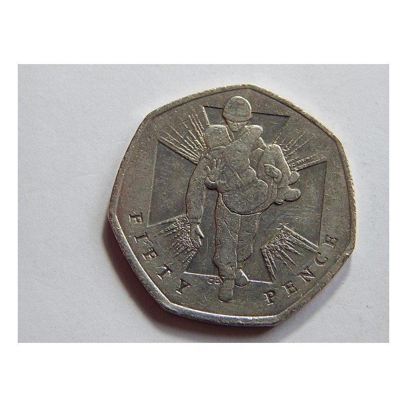 Anglie 50 Pence 2006 zachranáři XF č31937 Anglie 50 Pence 2006 zachranáři XF č31937