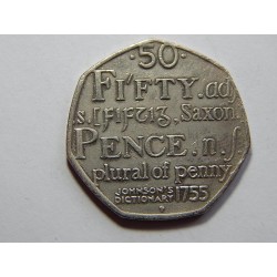 Anglie 50 Pence 2005 Saxon XF č31667