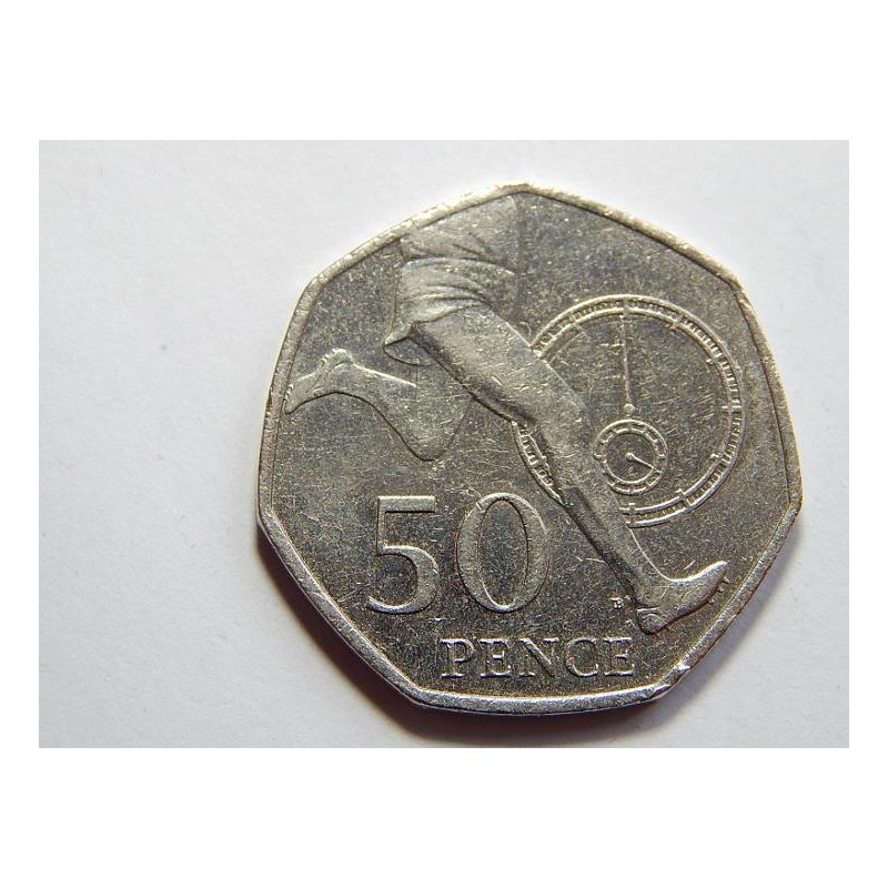 Anglie 50 Pence 2004 běh XF-UNC č31616 Anglie 50 Pence 2004 běh XF-UNC č31616