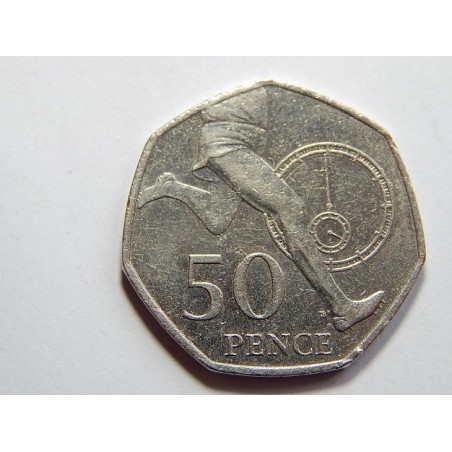 Anglie 50 Pence 2004 běh XF-UNC č31616