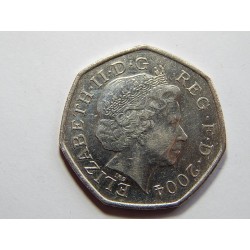 Anglie 50 Pence 2004 běh XF-UNC č31616