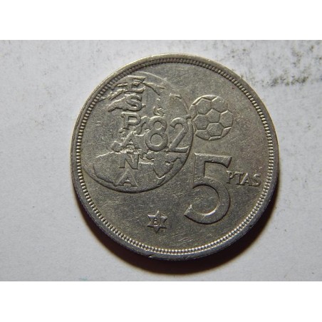 Španělsko 5 Pesetas 1980(81) XF č30613