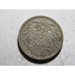 Německo Císařství 5 Pfennig 1914 G R XF č32888