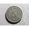 Německo Císařství 5 Pfennig 1913 F R XF č32943