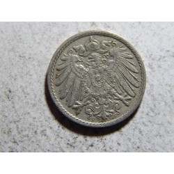 Německo Císařství 5 Pfennig 1913 F R XF č32943