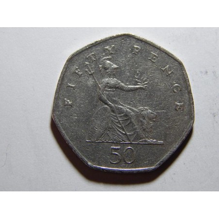 Anglie 50 Pence 1997 VF-XF č21557